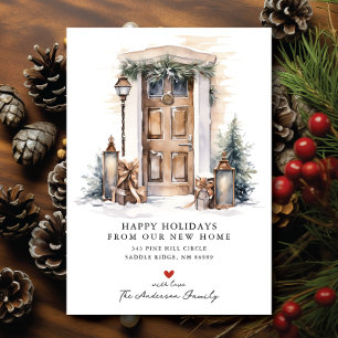 Holiday Eintritt in New Zuhause Moving Ankündigung