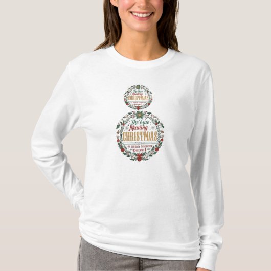 "Holiday Elegance: Christmas Cheer T-Shirt for Wom (Vorderseite)