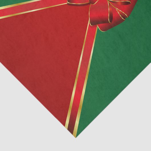 Holiday Elegance Red Bow Seidenpapier (Ausschnitt)