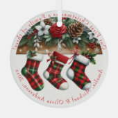 Holiday Elegant Soft Christmas Party Ornament Aus Glas (Rückseite)