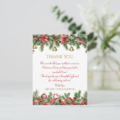 Holiday Elegant Soft Merry Christmas Party Dankeskarte (Stehend Vorderseite)