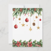 Holiday Elegant Soft Merry Christmas Party Dankeskarte (Rückseite)