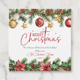 Holiday Elegant Soft Merry Christmas Party Geschenkanhänger