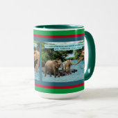 Holiday Elephant Scripture Luke 6:31 Tasse (VorderseiteRechts)