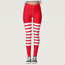 Holiday Elf Leggings Candy Cane Weihnachten