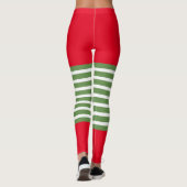 Holiday Elf Leggings Candy Cane Weihnachten (Rückseite)