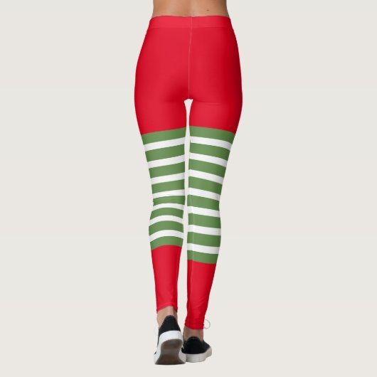 Holiday Elf Leggings Candy Cane Weihnachten (Rückseite)