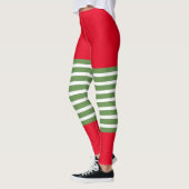 Holiday Elf Leggings Candy Cane Weihnachten (Links)