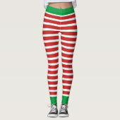 Holiday Elf Leggings | Christmas Elf Costume Pants (Vorderseite)