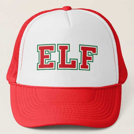 Holiday Elf Trucker Hat Truckerkappe (Vorderseite)