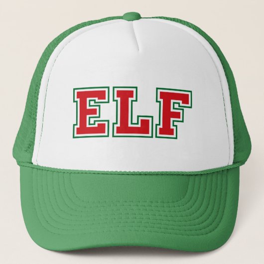 Holiday Elf Trucker Hat Truckerkappe (Vorderseite)