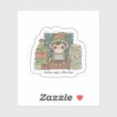 Holiday Elf Workload – Funny Christmas Sticker (Blatt)