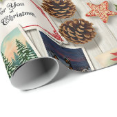 Holiday Erinnerungen Collage Geschenkpapier (Rolleneckpunkt)