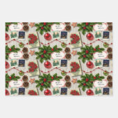 Holiday Erinnerungen Collage Geschenkpapier Set (Vorderseite 2)