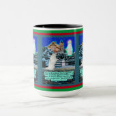 Holiday Eskie and Angel Scripture Matthew 6:33 Tasse (Zentrum)