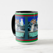 Holiday Eskie and Angel Scripture Matthew 6:33 Tasse (Vorderseite Links)