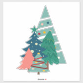 Holiday Evergreens Design Aufkleber (Blatt)