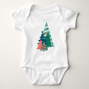 Holiday Evergreens Design Baby Strampler