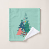 Holiday Evergreens Design Badhandtuch Set (Waschlappen)