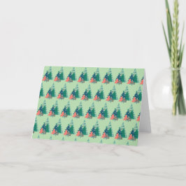 Holiday Evergreens Design Dankeskarte