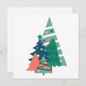 Holiday Evergreens Design Feiertagskarte (Vorne/Hinten)