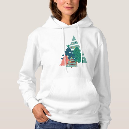 Holiday Evergreens Design Hoodie (Vorderseite)