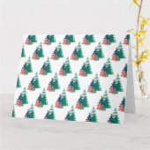 Holiday Evergreens Design Karte (Gelbe Blume)