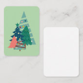 Holiday Evergreens Design Mitteilungskarte (Vorne/Hinten)