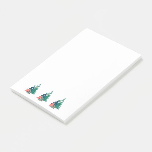 Holiday Evergreens Design Post-it Klebezettel (angewinkelt)