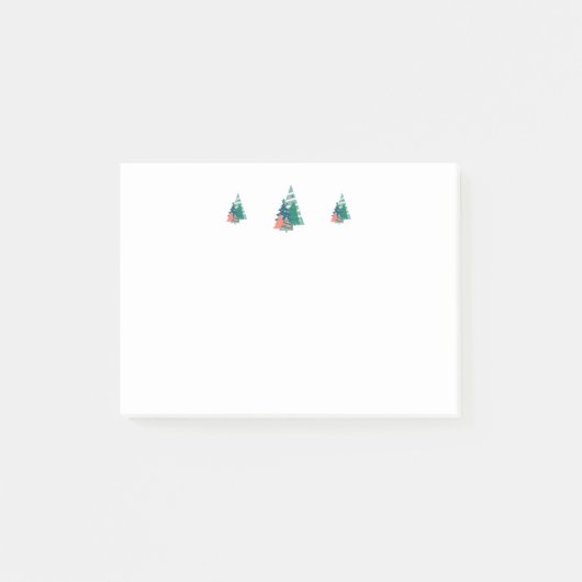 Holiday Evergreens Design Post-it Klebezettel (Vorderseite)