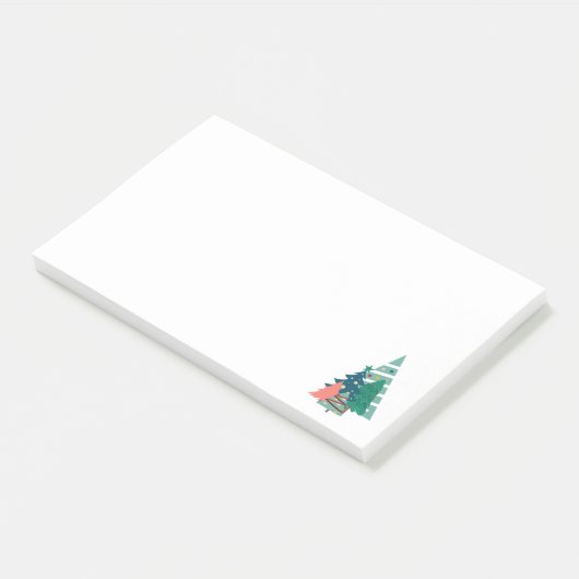 Holiday Evergreens Design Post-it Klebezettel (angewinkelt)