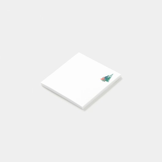 Holiday Evergreens Design Post-it Klebezettel (angewinkelt)
