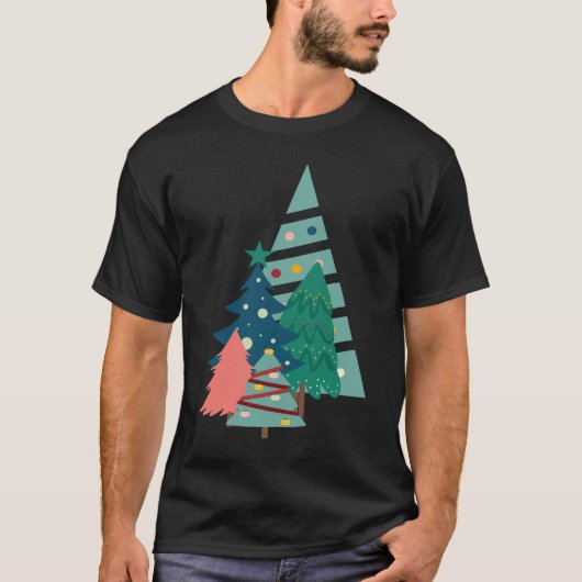 Holiday Evergreens Design T-Shirt (Vorderseite)