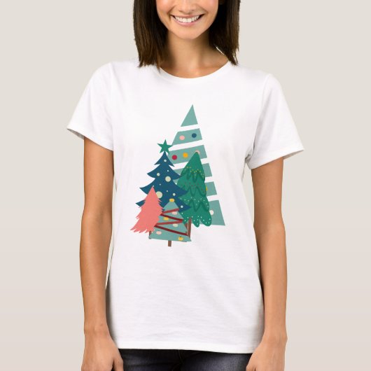 Holiday Evergreens Design T-Shirt (Vorderseite)