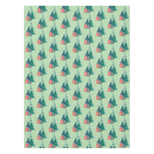 Holiday Evergreens Design Tischdecke (Vorderseite)