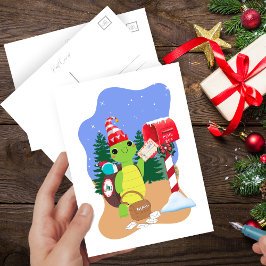 Holiday Express Schneckenpost von Turtle Postkarte