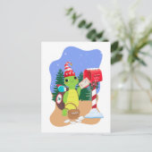 Holiday Express Snail Mail by Turtle Postkarte (Stehend Vorderseite)