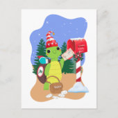Holiday Express Snail Mail by Turtle Postkarte (Vorderseite)