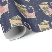 Holiday Extravagant Cat Wrapping Paper Geschenkpapier (Rolleneckpunkt)