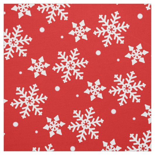 Holiday Fabric Weihnachten Snowflake Stoffe Custom (Muster)