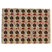 Holiday Fairy of Joy Große Geschenktüte (Rückseite)