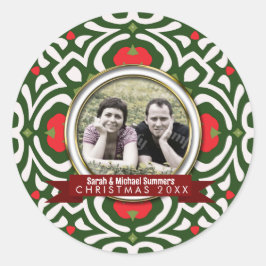 Holiday Family Friends Keepsake Memento Gift Runder Aufkleber