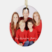 Holiday Family Portrait Keramik Ornament (Rechts)