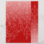 Holiday Fashion Show Flyer, Rote Silhouette wirbel Flyer (Hinten)