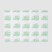 Holiday Feliz Navidad Tissue Paper Seidenpapier (Vorderseite)