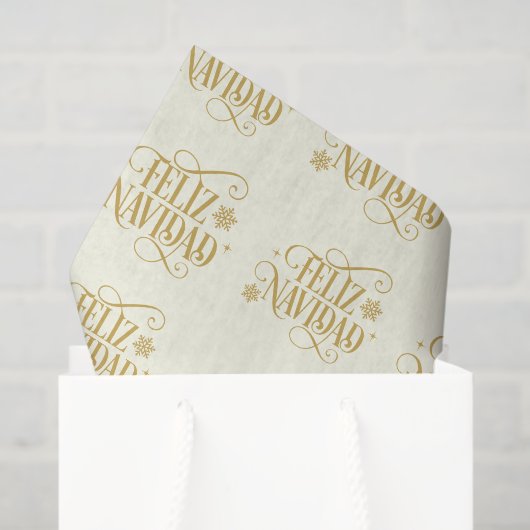 Holiday Feliz Navidad Tissue Paper Seidenpapier (Geschenktüte)