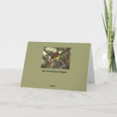 Holiday Female Kardinal Feiertagskarte (Rückseite)