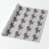 Holiday Fertigpäckchen Dackel Wurst Hund mit Weihn Geschenkpapier (Ungerollt)