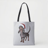Holiday Fertigpäckchen Dackel Wurst Hund mit Weihn Tasche (Vorderseite)