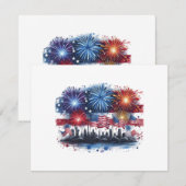 Holiday Firework Classic Begleitkarte (Vorne/Hinten)